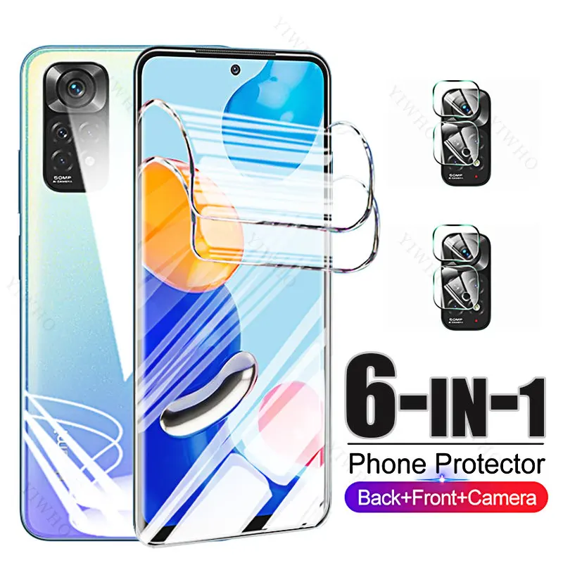 Front Back Hydrogel Film for Xiaomi Redmi Note 11 11E 11T Pro Plus 4G 5G Screen Protectors Camera Glass for Redmi 11e 11t 11Tpro