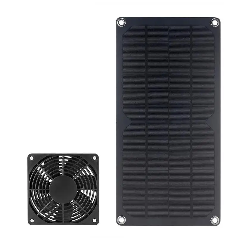 

Solar Panel Exhaust Fan Weatherproof Solar Attic Fan 10W Solar Powered Mini Ventilator Ideal For Small Chicken Coops Greenhouses