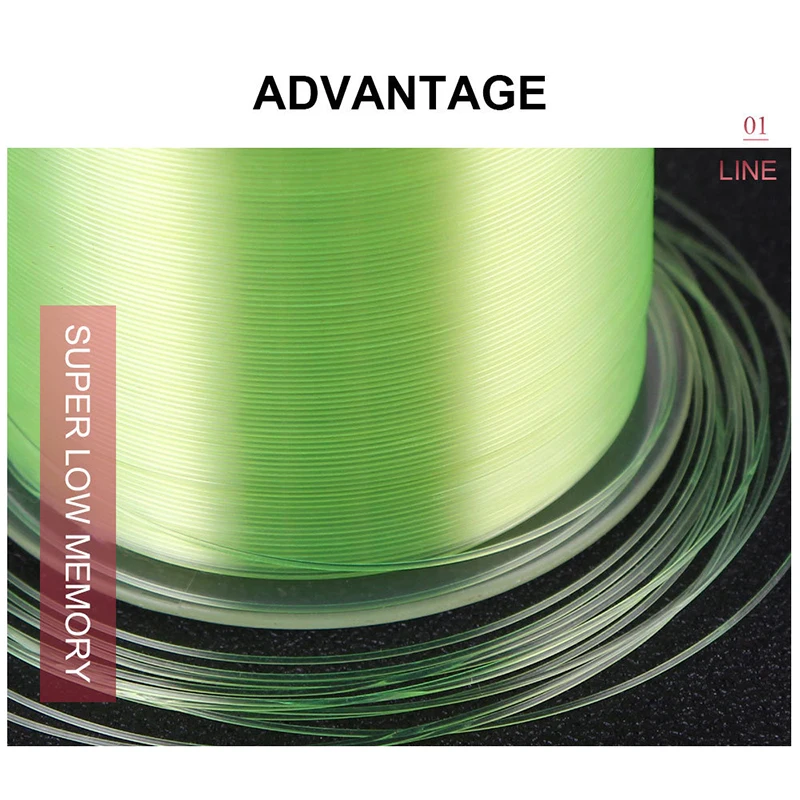 Fishing Line High-Density Structure Anti Curl  For Travel