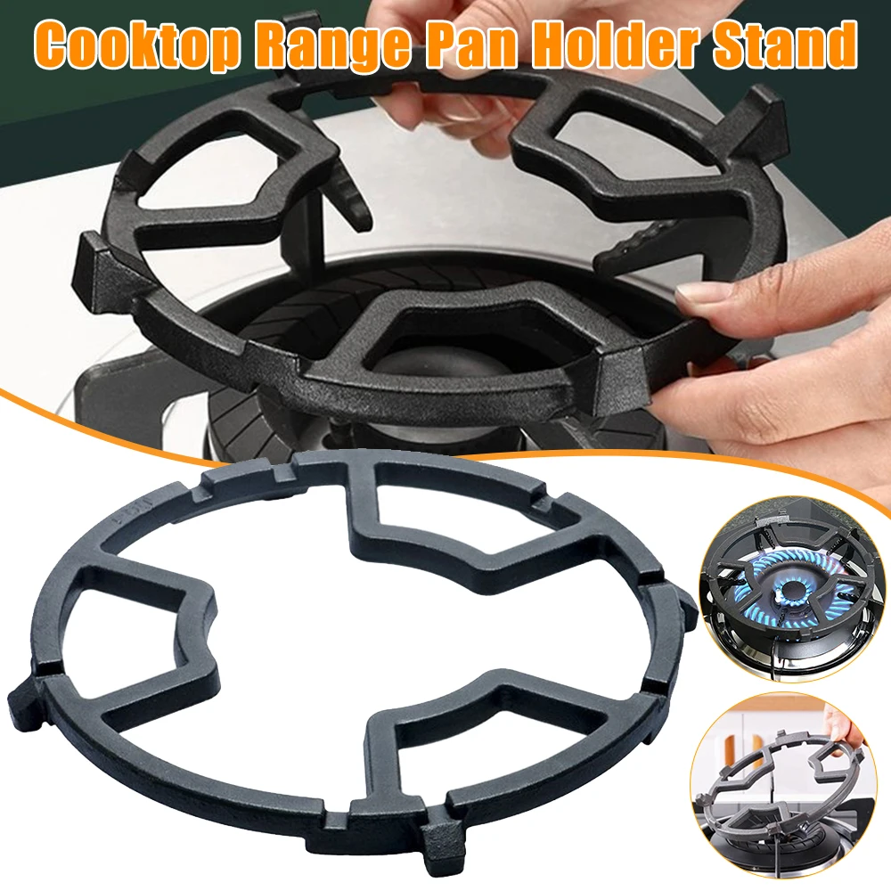 

Milk Pot Holder Non Slip Cast 8 Slots Gas Cooktop Pot Rack Iron Wok Support Ring for 4 Claw 5 Claw Gas Stove Burner Cooker Hob ﻿