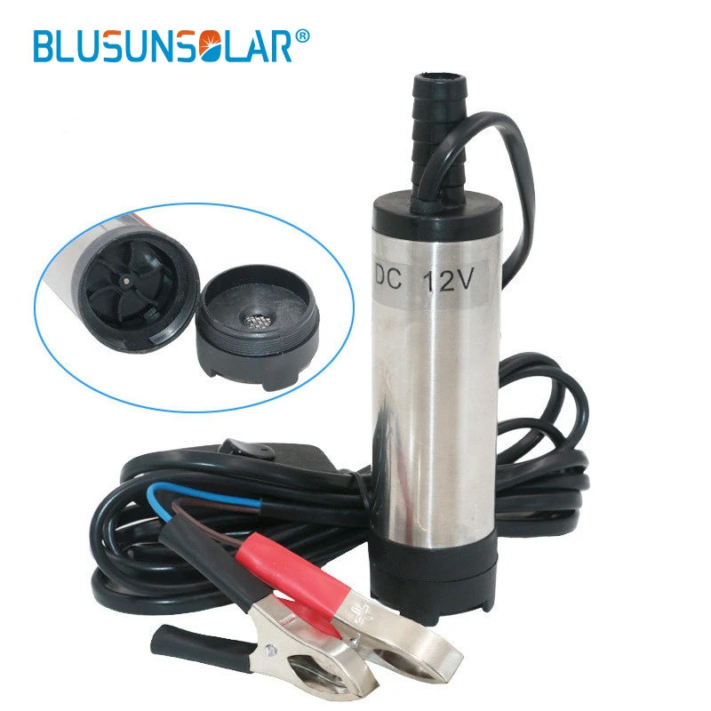 

Portable 12V DC Electric Submersible Pump For Pumping Diesel Oil Water Aluminum Alloy Shell 12L/min Fuel Transfer Pump QX4012