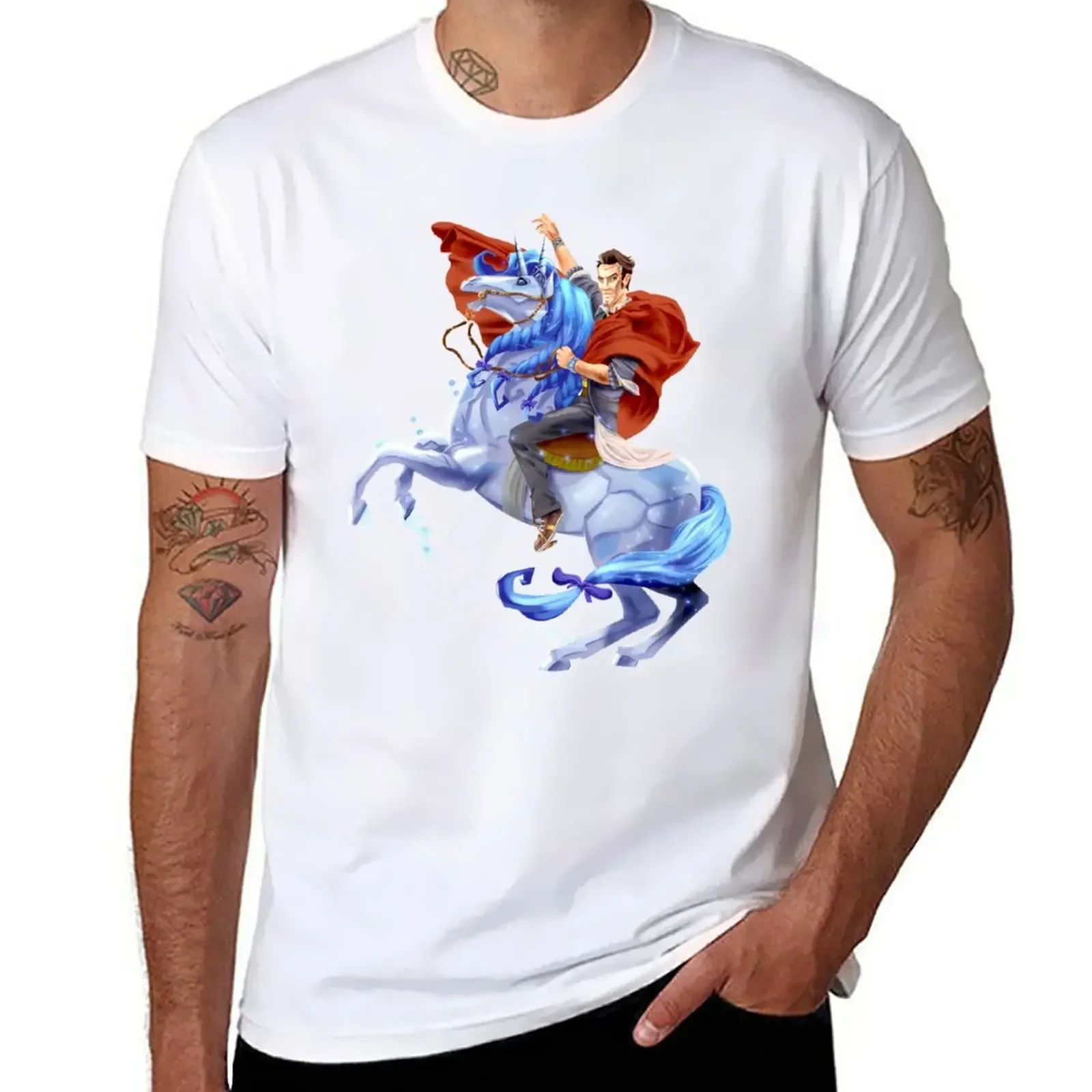 

Handsome Jack & Buttstallion (no background) T-Shirt animal prinfor boys summer tops shirts graphic tees mens funny t shirts