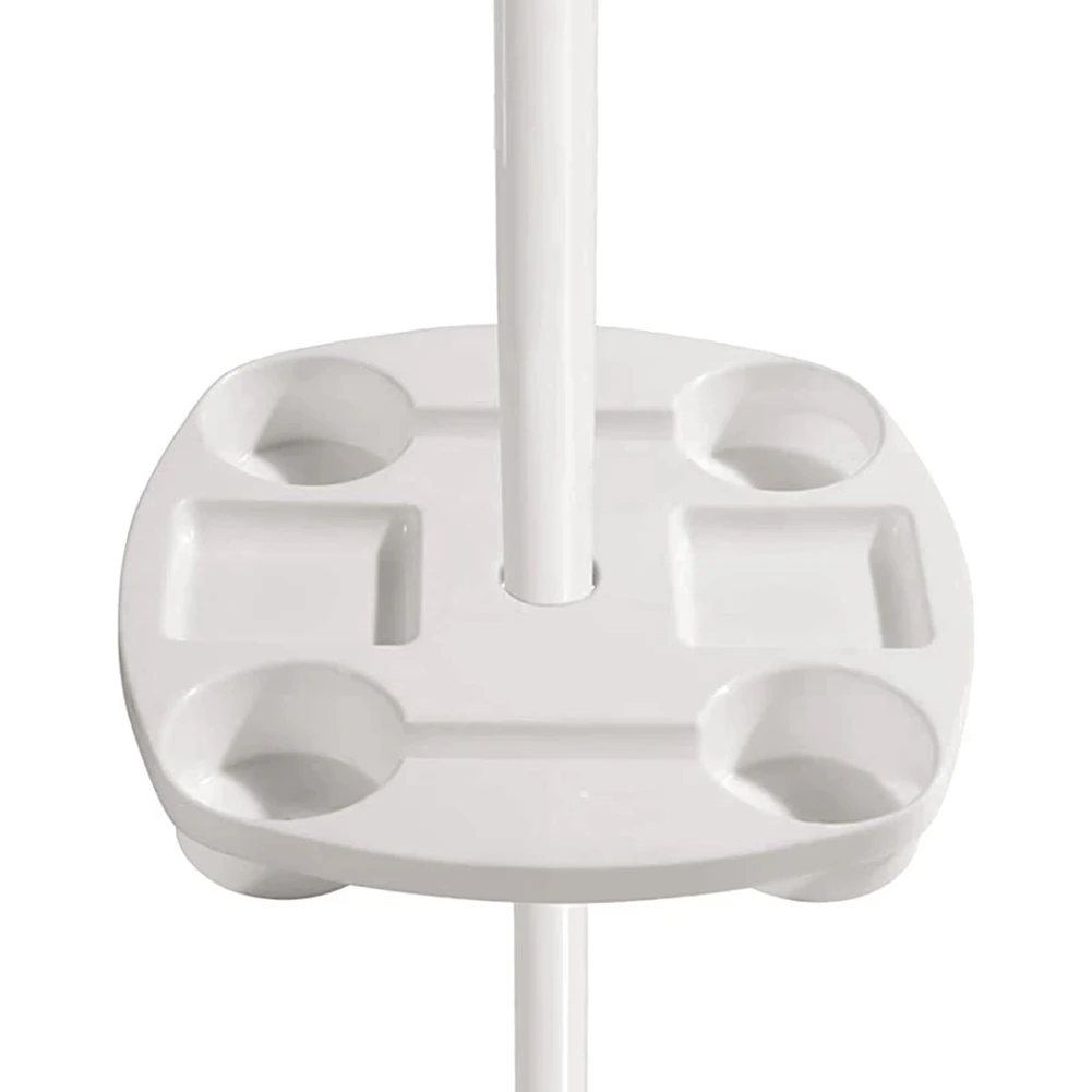 Bandejas de mesa para sombrilla de playa con 4 portavasos, bandeja para aperitivos y bebidas para acampar, piscina, Picnic, Patio