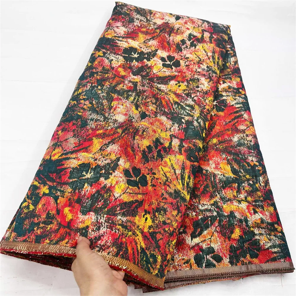 

Позолота, африканская парча, жаккардовая кожаная ткань, высокое качество, французский тюль, кружево из органзы для свадебного вечернего платья OR46331