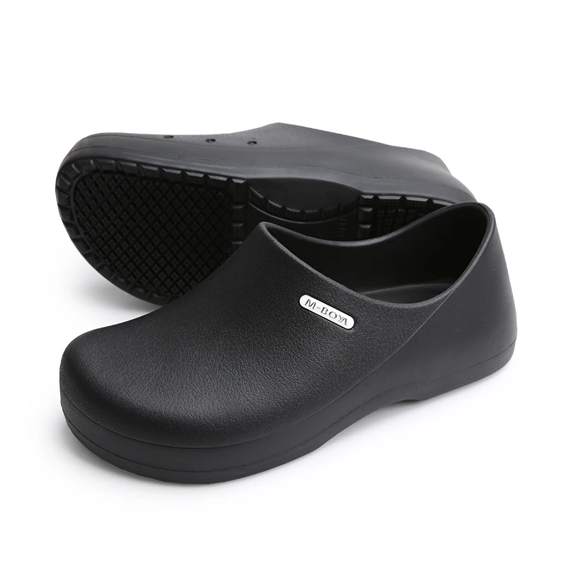 Men's Anti-slip Sandals Men Chef Shoes Women Non-slip Waterproof Oil-proof Kitchen Nurse Shoes Work Cook Shoes