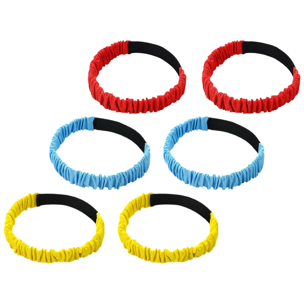 

6Pcs Legged Race Ties Bind Leg Bands for Family Reunion Games Three Legged Race Bands Outdoor Game Props for Kids Adults Elastic