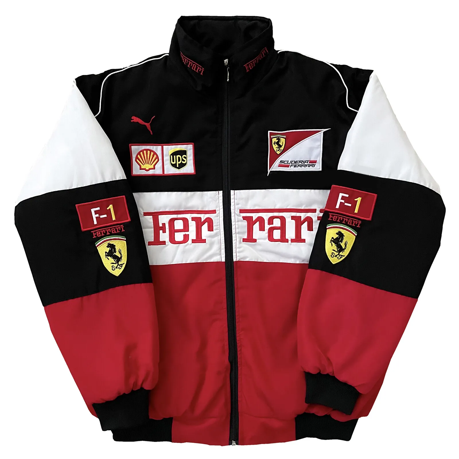 2022 Jacket Ferrari Red Black Embroidery Exclusive F1 Team Racing