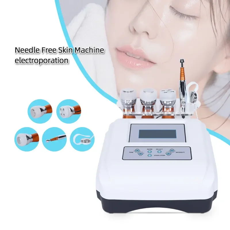 Portable Electroporation Mesotherapy Machine Microcurrent Facial Toning Device Facial Electroporator
