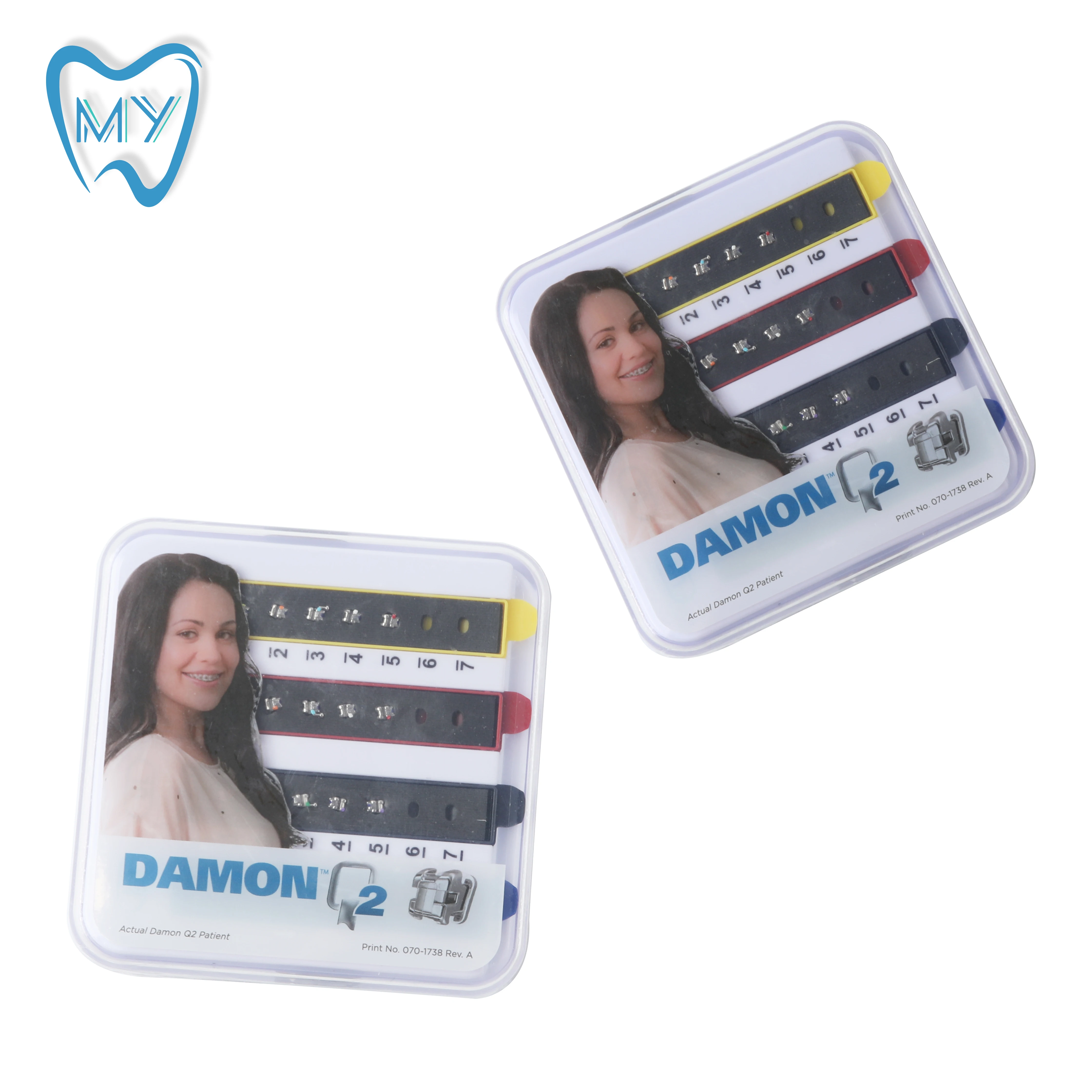 

1Box Original Ormco Damon Q2 Brace Single Patient Kit Self-ligating bracket standard Torque 5*5/20PCS/SET #740-1531 Dentist CE