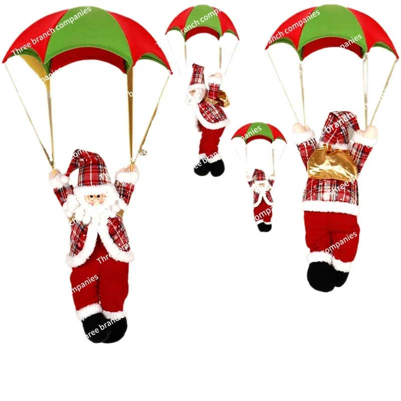 Christmas Decoration Skydiving Old Man Parachute Old Man Pendant Climbing Rope Old Man Doll Gift Window Pendant