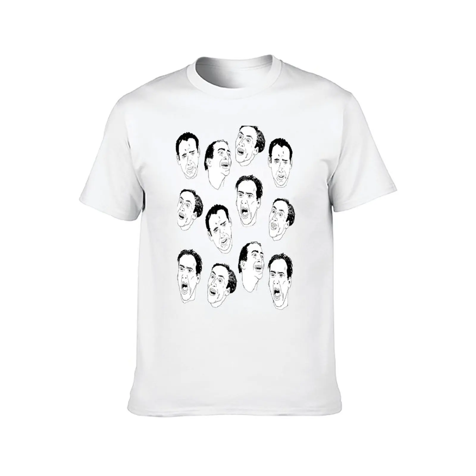 Expressive cage. Nicolas Cages in Face Off and Vampire's Kiss T-Shirt man t shirts cotton printed t
