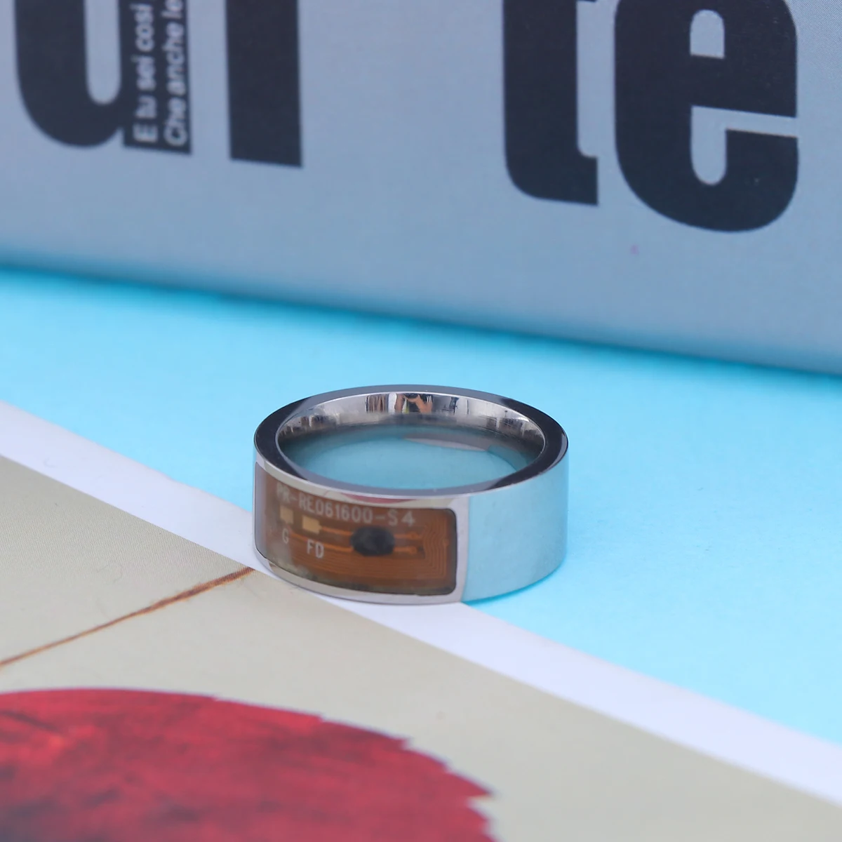 

8mm Tag Smart Ring Wearable Smart Rings Finger Digital Ring for Phone with Functions - Transparent(#8)