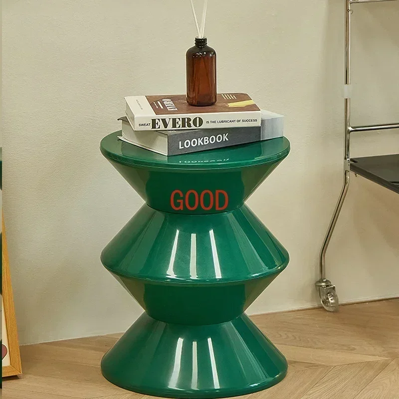 Round Coffee Table Plastic Nordic Home Furniture Living Room Sofa Side Tables Hallway Shoes Stool Balcony Small Desk Nightstands