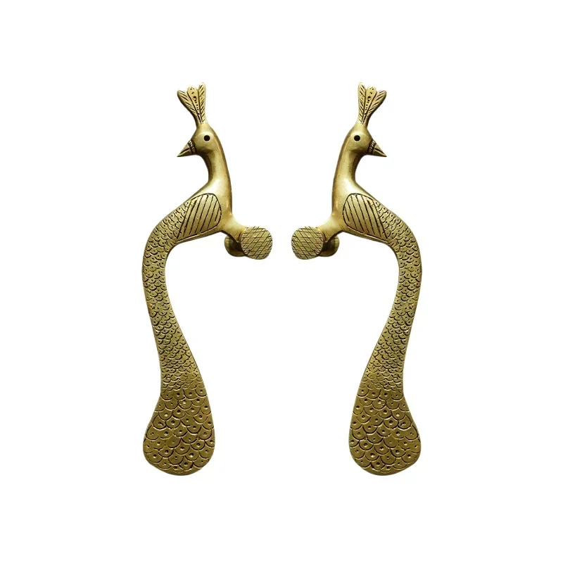Indian handmade door handle brass retro personality cabinet wardrobe shoe cabinet handle