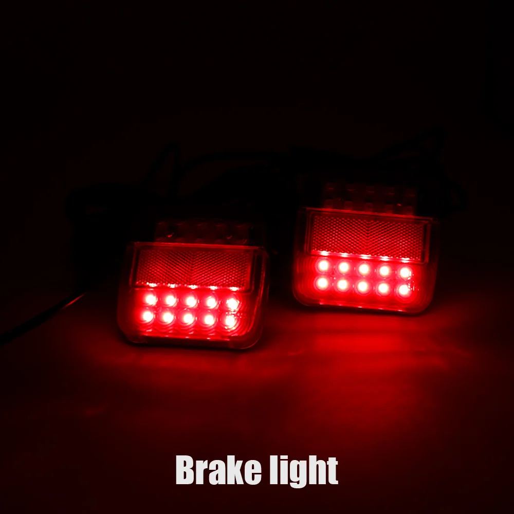 Uniwersalny zestaw 12V 16 LED tylnych świateł holowniczych do przyczepy, kabel 10m, 7-pinowe światło stop, tarcza, oświetlenie tablicy rejestracyjnej, wodoodporne światła