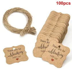 Wrapping Paper Label Wedding Rustic Party Decoration Thanks For Celebration Handmade Tags Gifts Decorations Blank Price Tags