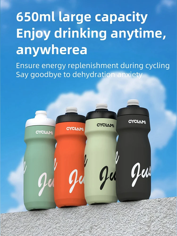 AliExpress CYCLAMI Bicycle Water Bottle 650ml PP5 Plastic for MTB Road Bike  Water Cup Outdoor Sports Portable Squeeze Drink Cycling Kettle