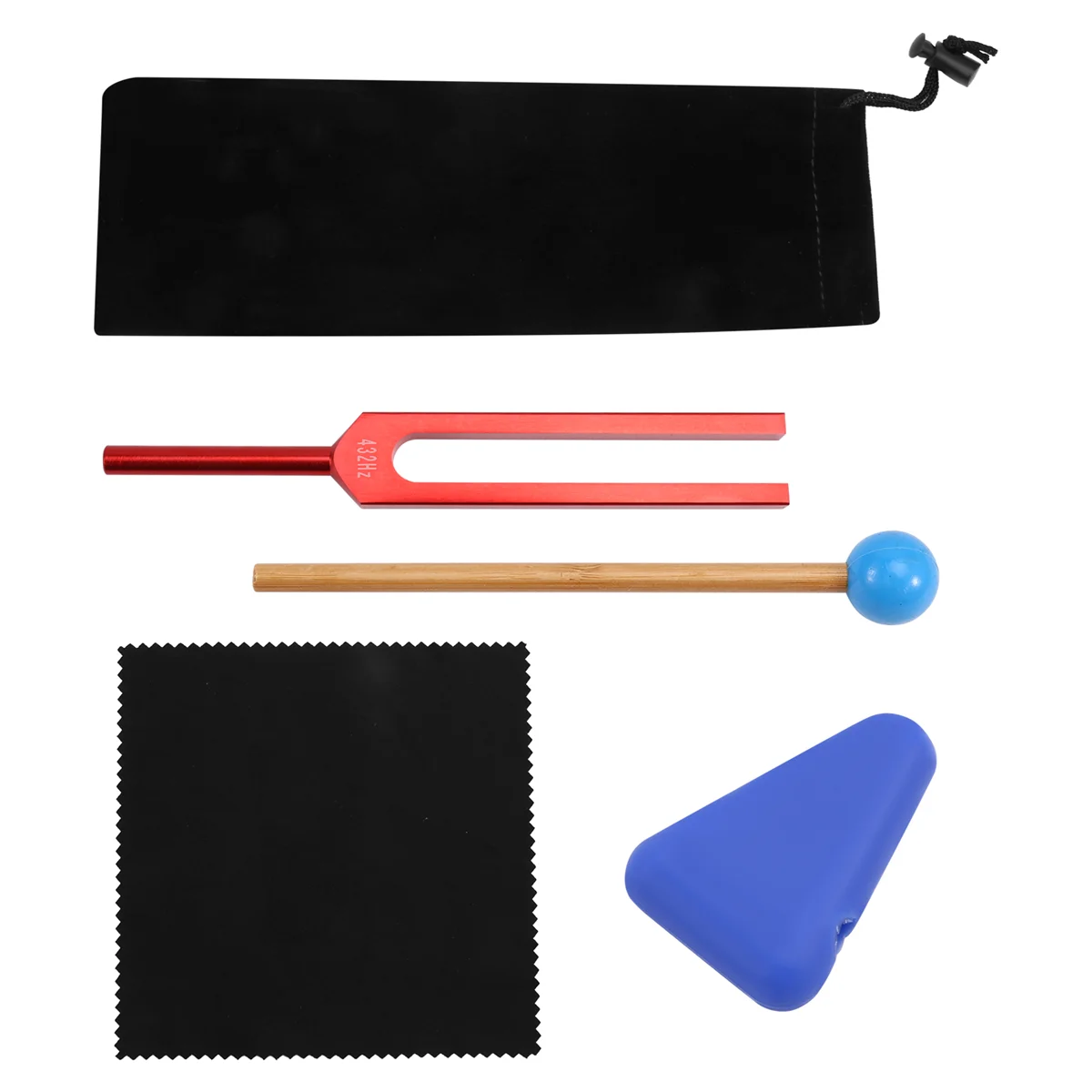 

A71P 432Hz Tuning Fork for Healing Mental Relaxing Chakra Strengthen Stress Relieve,Aluminum Alloy Tuning Fork Red