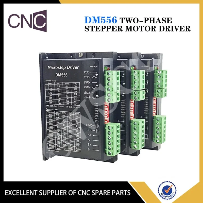 3PCS Stepper Controller DM556 Cnc Controlle Nema17 Nema23 Driver 128 Subdivision Dc 18-48V 5.6A For 42 57 86 Motor
