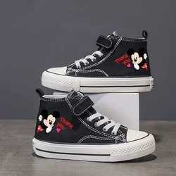 Chłopcy dzieci dziewczyna buty miłość Mickey Mouse Clubhouse disney wysokie niskie tenisówki Casual Cartoon komfort dziecięce buty z nadrukiem 18.