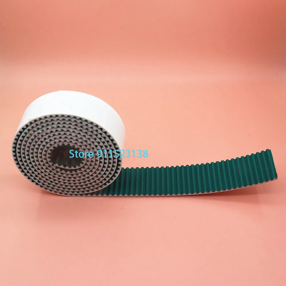 Good Quality Chinese Embroidery Machine Spare Parts Timing Belt MEGADYNE HTD5M-35 Width 35mm Y Axis White Green Color