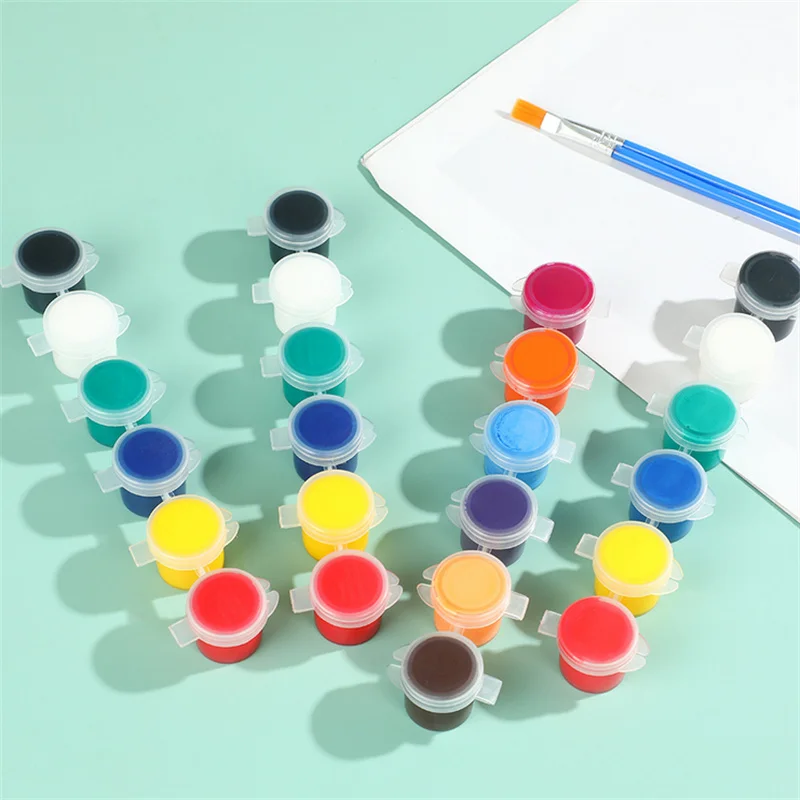 5 Strips Storage Container 30 Pots 2ML-5ML Each Slot for Drawing Empty Paint Strips Pigment Container Art Crafts Paint Cup Box
