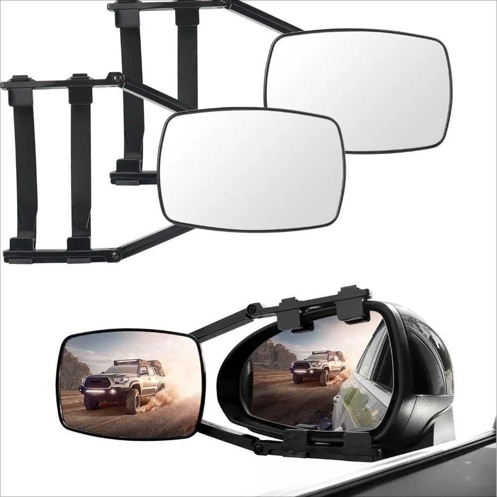 

1 пара модифицированных зеркал заднего вида для автомобиля, прицепа на колесах, большое поле зрения, прочный дизайн