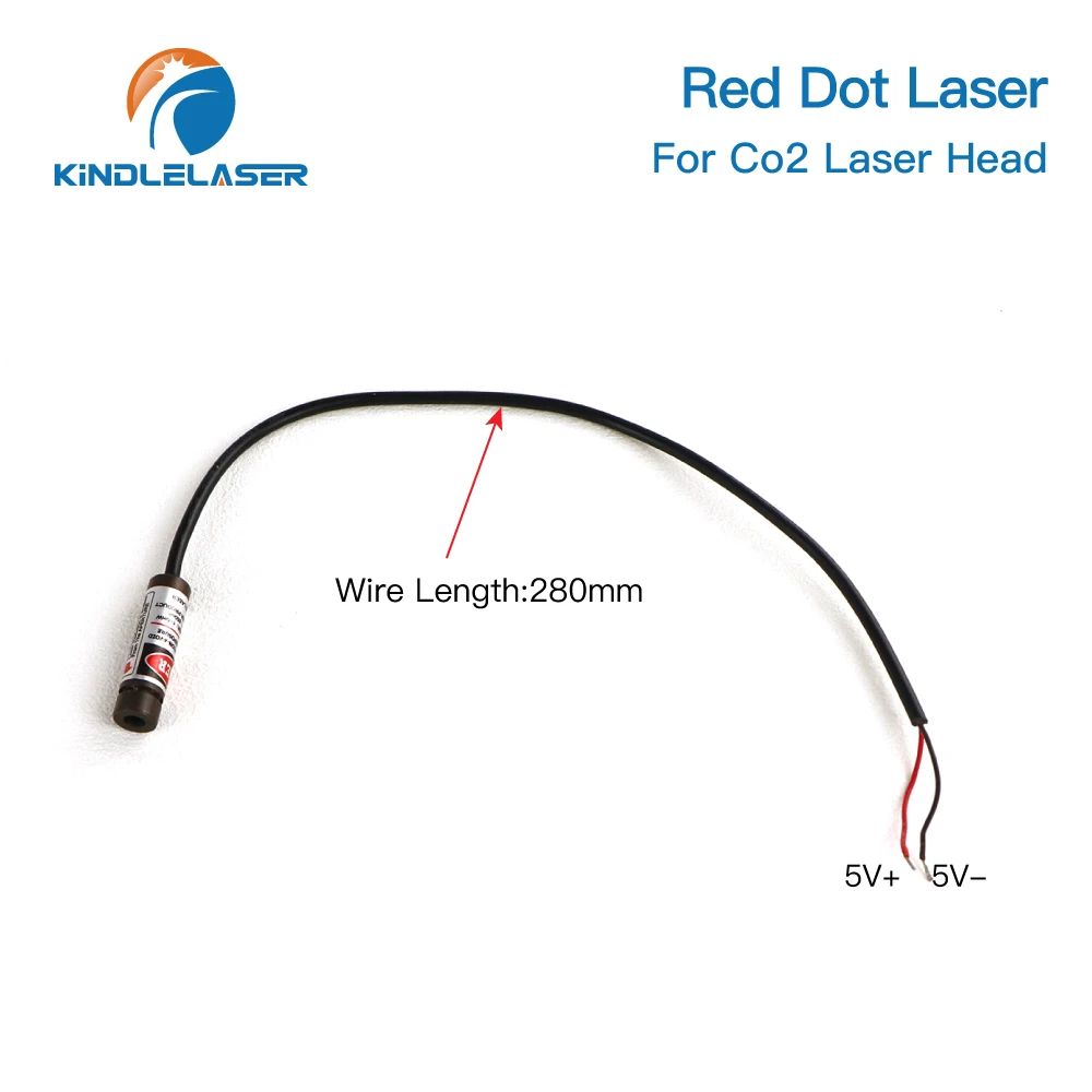 Modulo diodo Kindlelaser Nuovo stile Dispositivo punto rosso Posizionamento DC 5V per testa di taglio per incisione laser Co2 fai-da-te