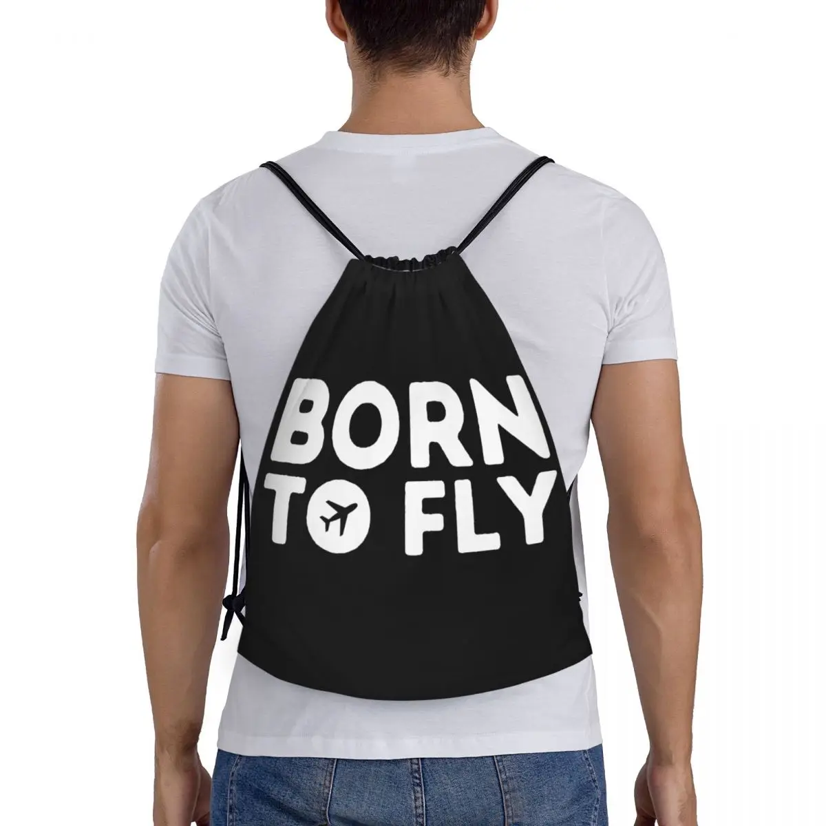 Born TO Fly กระเป๋าหูรูดแบบพกพาอเนกประสงค์, กระเป๋ากีฬากระเป๋าหนังสือสำหรับเดินทาง