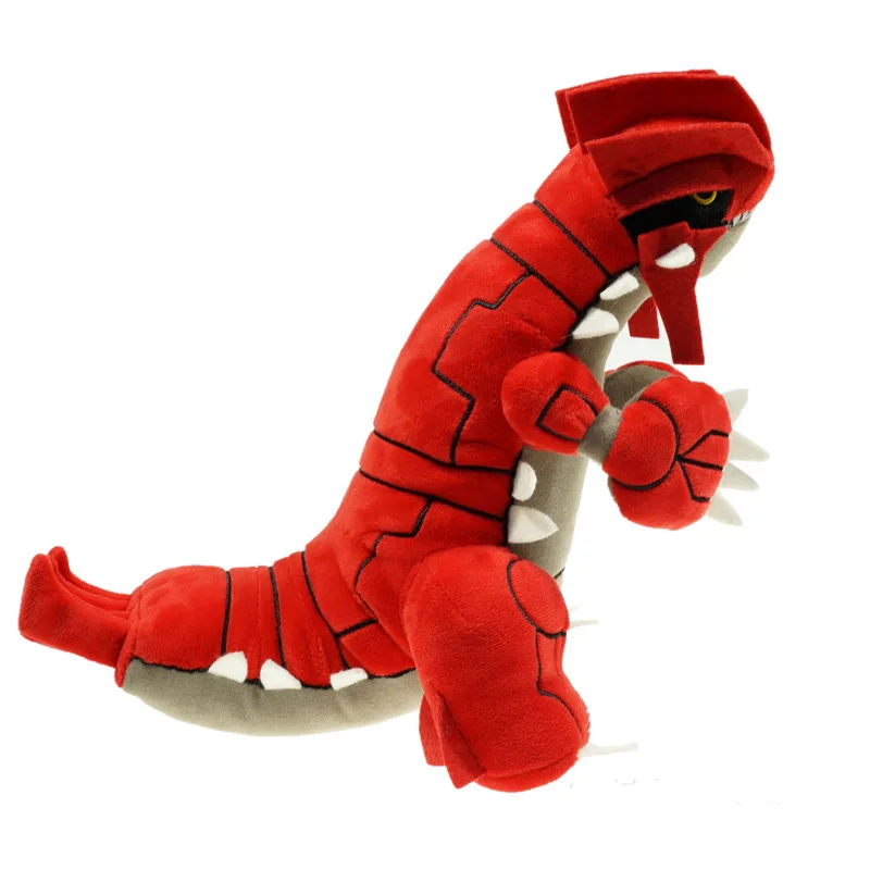 Takara Tomy Groudon Pokemon Plush Toys Lovely Juvenile Version Evolution Toy Hobby Collection Doll Kawaii Toys for Children 32cm