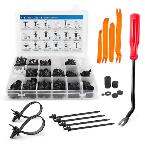 Kit de Clips de sujeción para parachoques de coche, juego de remaches de pasador de empuje de plástico, Clips de Panel de puerta GM, Honda, Ford, Toyota, Chrysler, 415