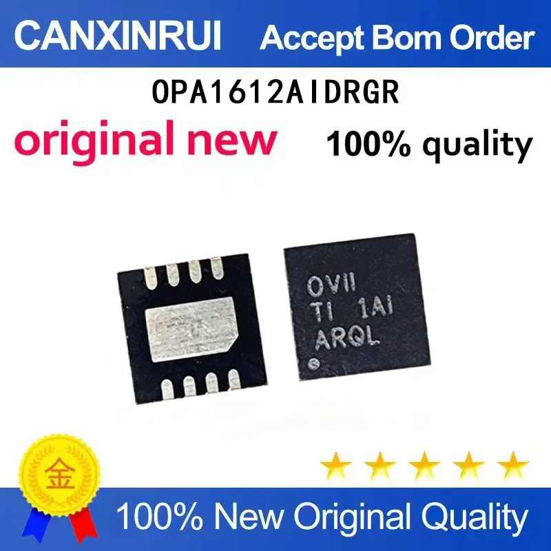 （5-100 pieces）New OPA1612AIDRGR OPA1612 silk screen OVII QFN8 operational amplifier chip IC