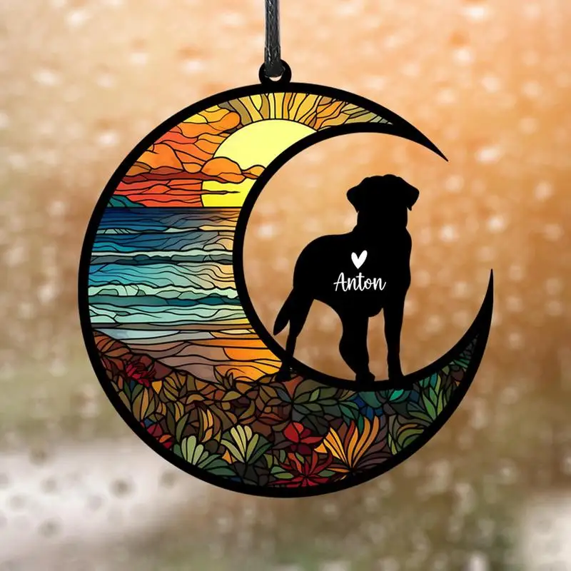 Pet Loss Ornaments Pet Memorial Acrylic Dog Christmas Ornaments Pet Supplies Dog Sympathy Ornaments Dog Memorial Pendants For