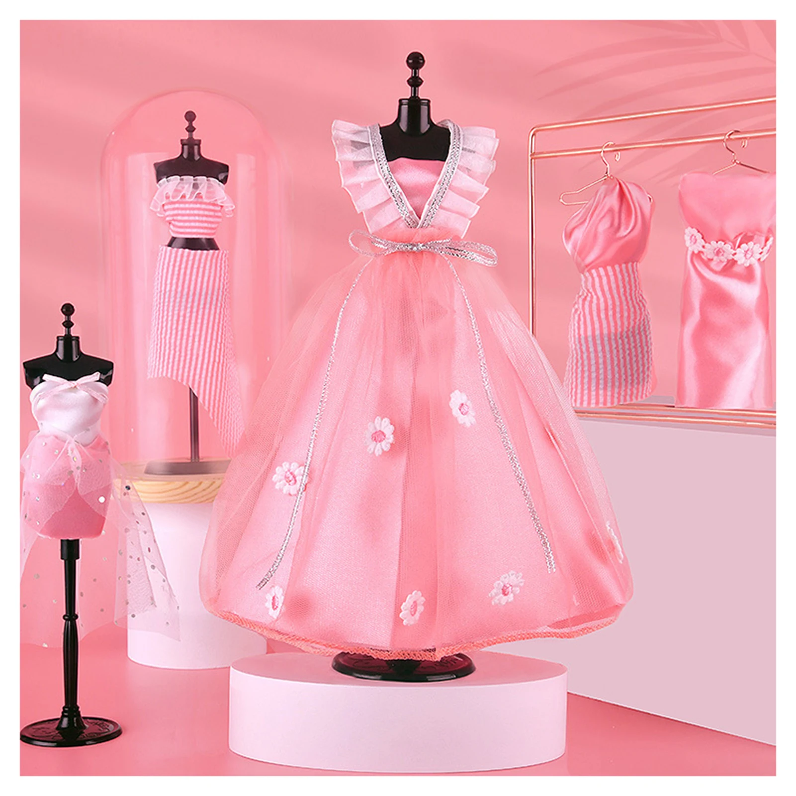 Children Clothes Design Making Kit Portable Dressing Up Toys For Girls Children's Day Gift