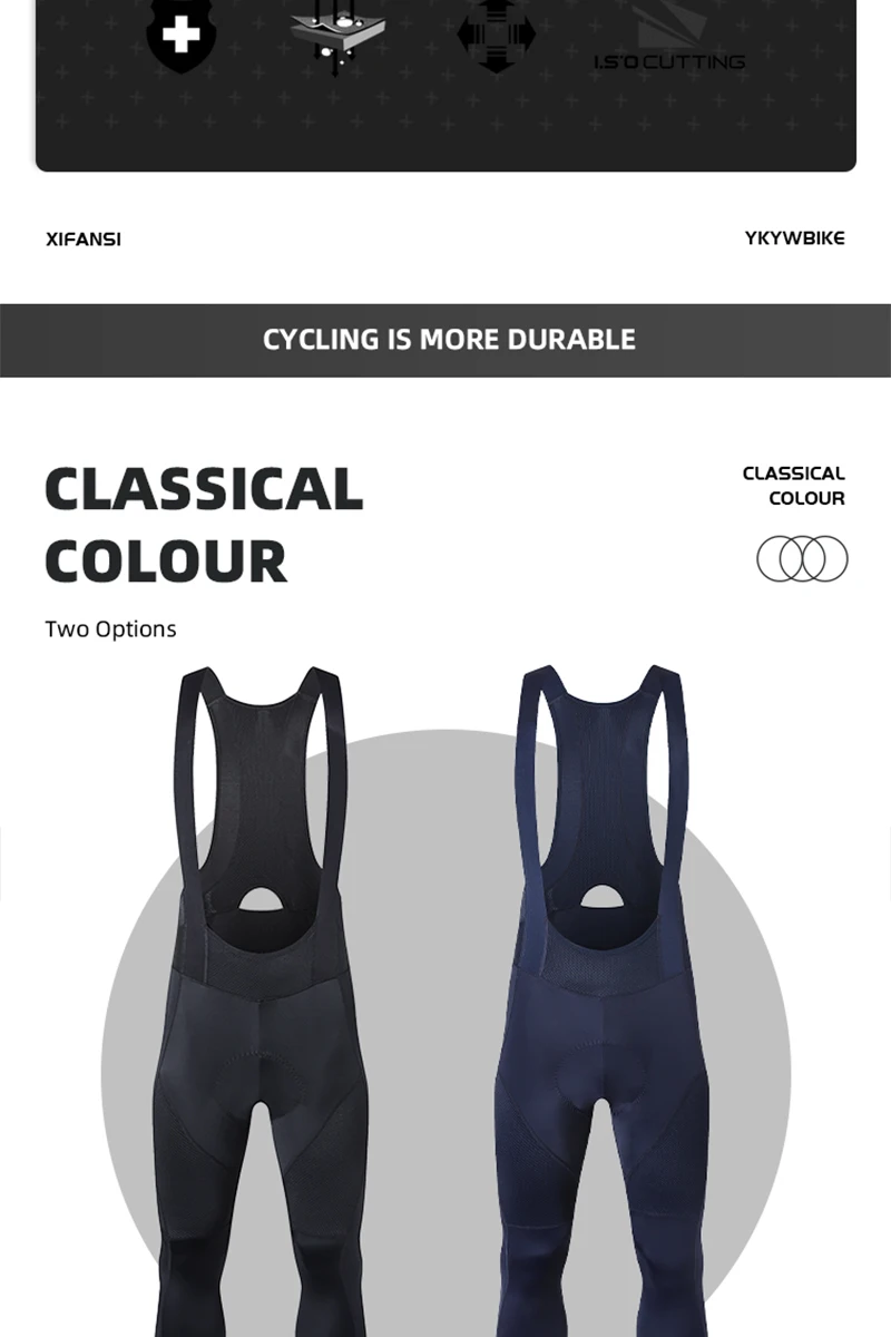 YKYW Herren Sommer 3/4 Radfahren Trägerhose Dunkelblau Kaffee Dunkelgrau Fahrradstrumpfhose Hose Sport MTB Bike Shorts 4-Stunden-Fahrt gepolstert – Detail 13