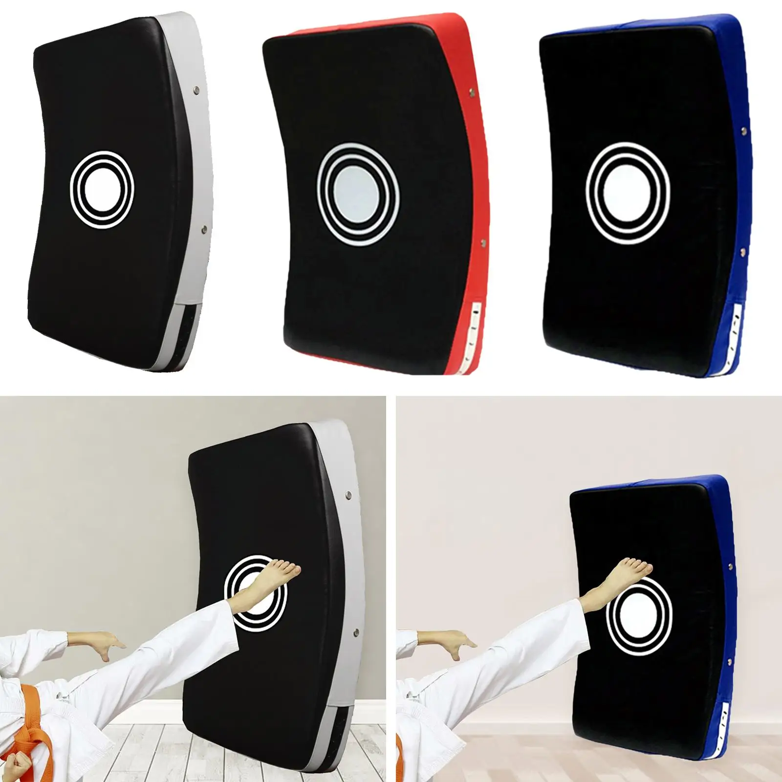 

Curved Kick Pad Foot Target Punching Bag Shock Absorbent Blocking Pad Boxing Punching Pad for Karate Exercise Mma Competition