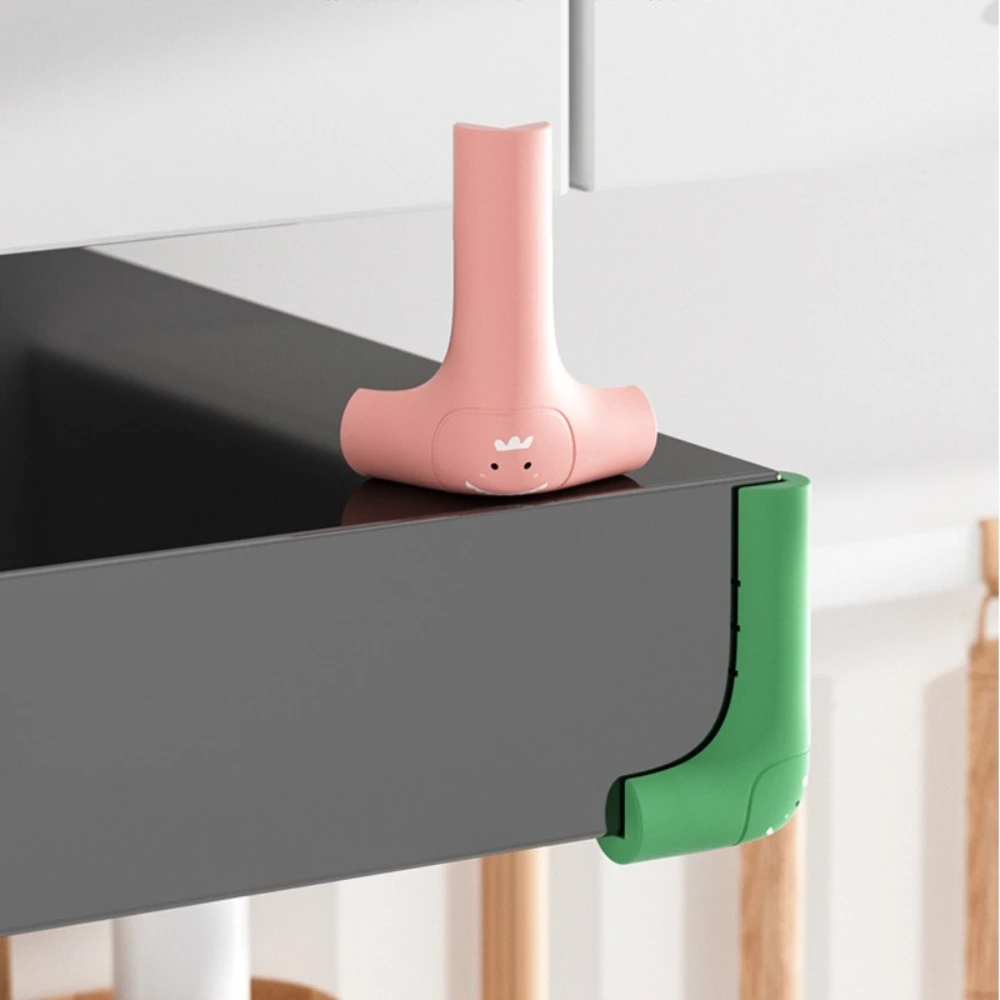 

2Pcs Children's Anti-collision Corner Protection Cover Baby Table Glass Corner Soft Package Anti-collision Corner Furniture Pads