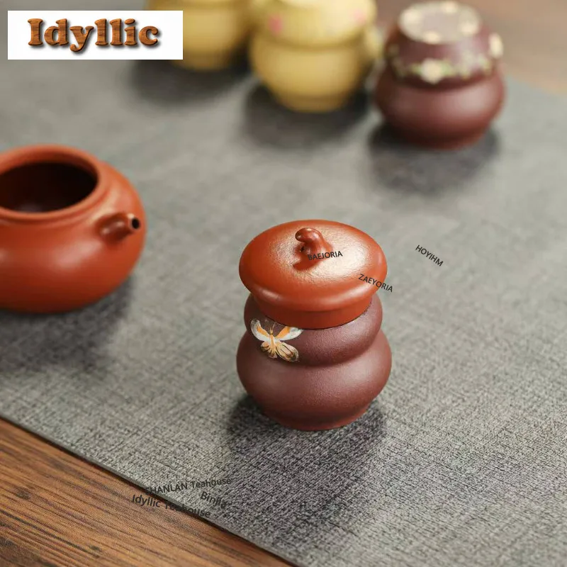 HOYIHM Yixing Purple Clay Gourd-shaped Teapot Cover Holder Ancient Cover Frame Lid Bracket Zisha Pot Lid Shelf Chinese Tea Set