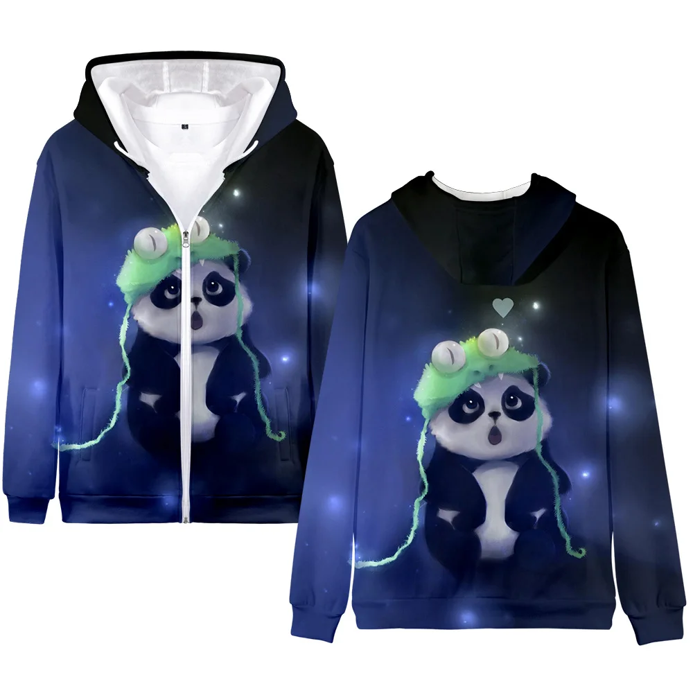 Anime 3D Panda Hoodies Casual Sweatshirt Men Women Fashion Hooded Cute Panda 3D Hoodies Harajuku Sweatshirt Kids Oversized Tops