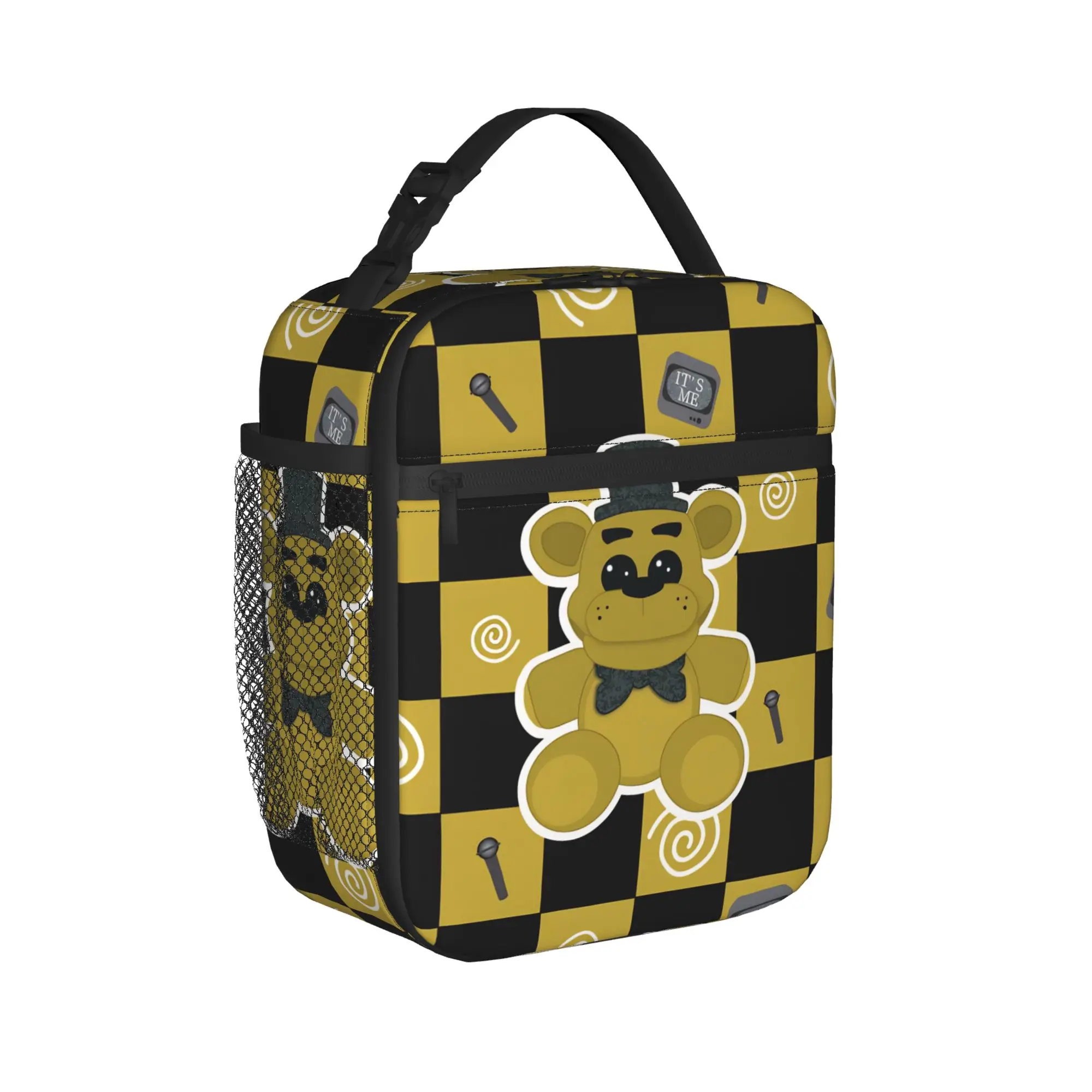 FNAF At Freddys Thermal Insulated Lunch Bags for Work Cartoon Portable Food Container Bags Cooler Thermal Food Box