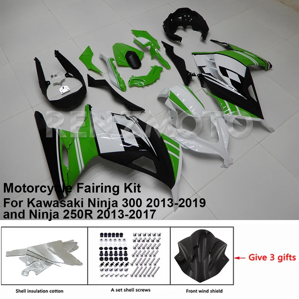 

K0313-103 Motorcycle Fairing Set Body Kit Plastic For Kawasaki Ninja 300 and Ninja 250R Accessories ABS Injection Bodywork