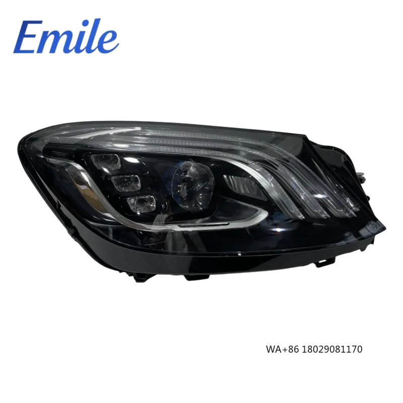 

Светодиодные фары S222 для S-класса S300 S350 S400 S450 S500 S600 S63 S65 (2018, 2019, 2020 гг.), номера деталей 2229068704, 2229068804