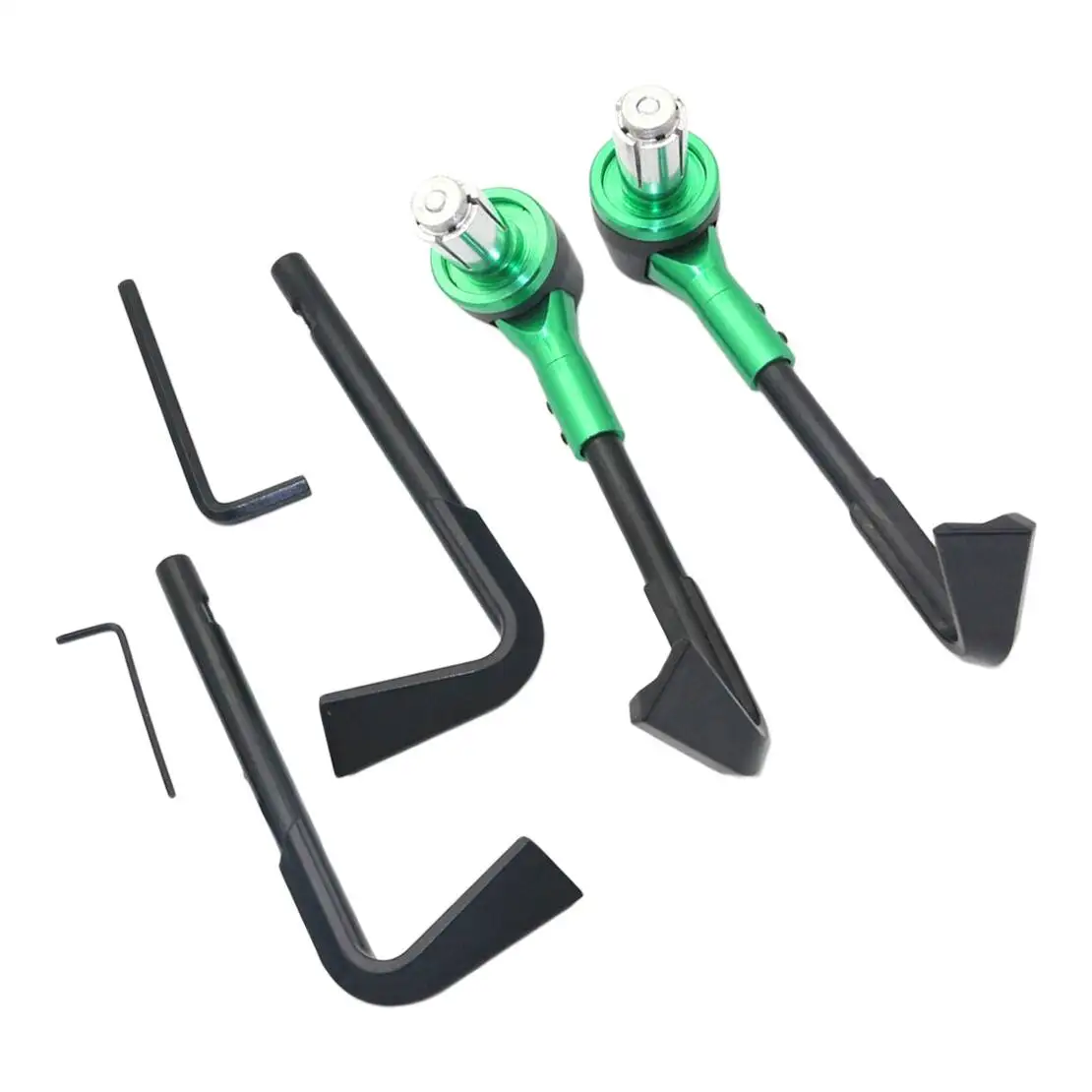 1 Pair Green CNC Motorcycle 7/8'' 22mm Handlebar Front Brake Clutch Lever Protector Hand Guard Universal - view 2