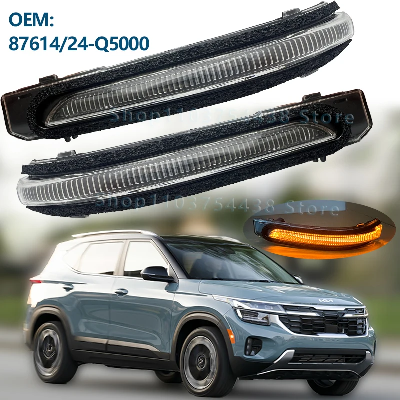 

Wing Mirror Lamp For KIA SELTOS 2019 2020 2021 2022-2026/KX3 2020-2022 Side Rearview Mirror TurnSignal Lights/87614/24-Q5000