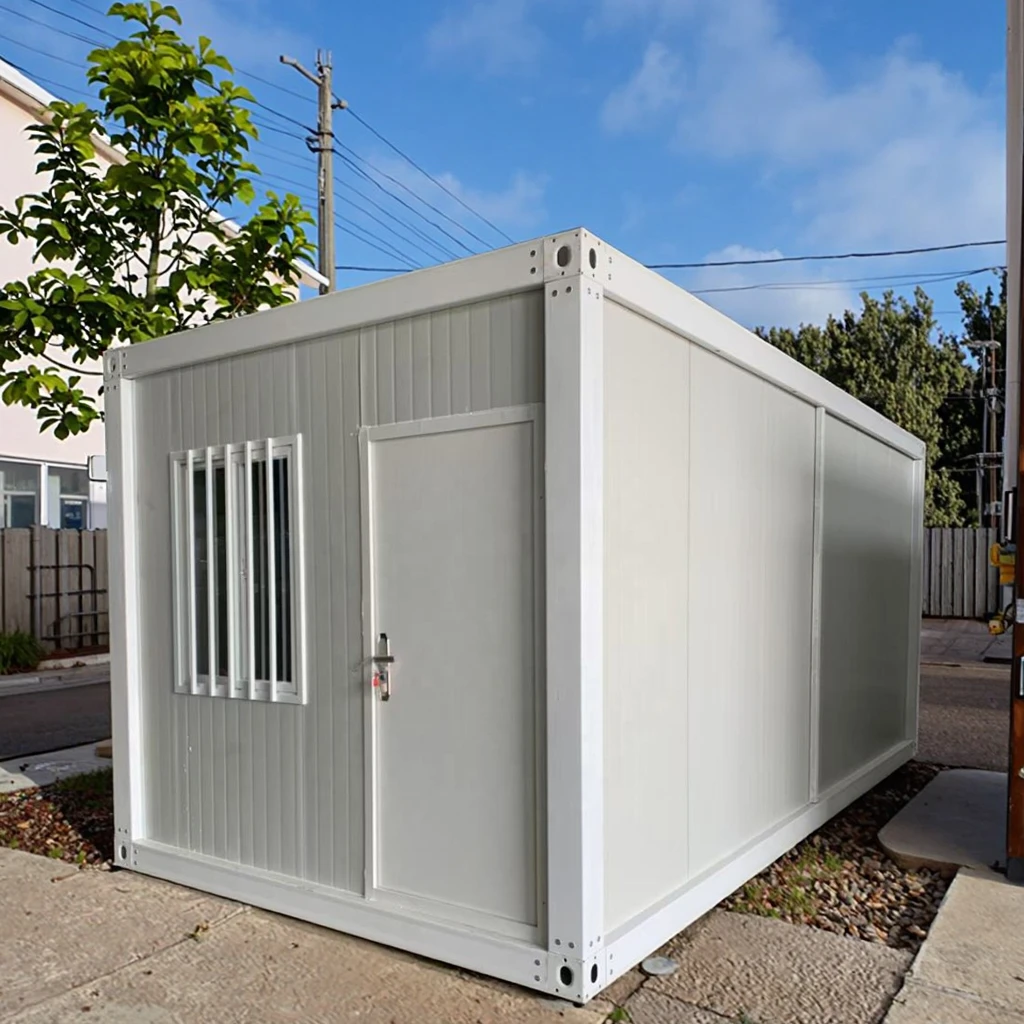 Customized Container House Flat Packaging Mini Casa Folding Prefabricated House Prefabricated 20 Feet Office Folding Container