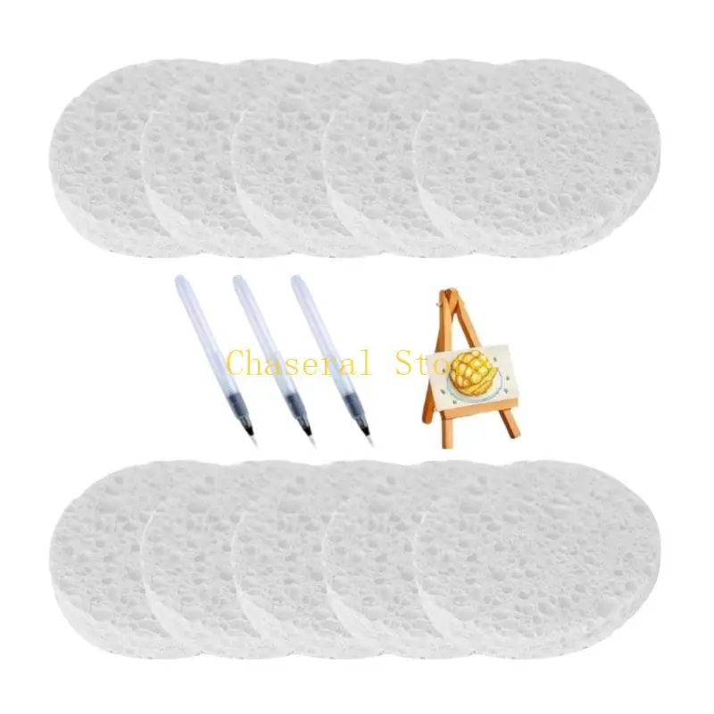 E7CE 10 Sheets DIY Puff Painting Paper Craft With Markers And Miniature Easel For Kids Adult Creative Texture Craft