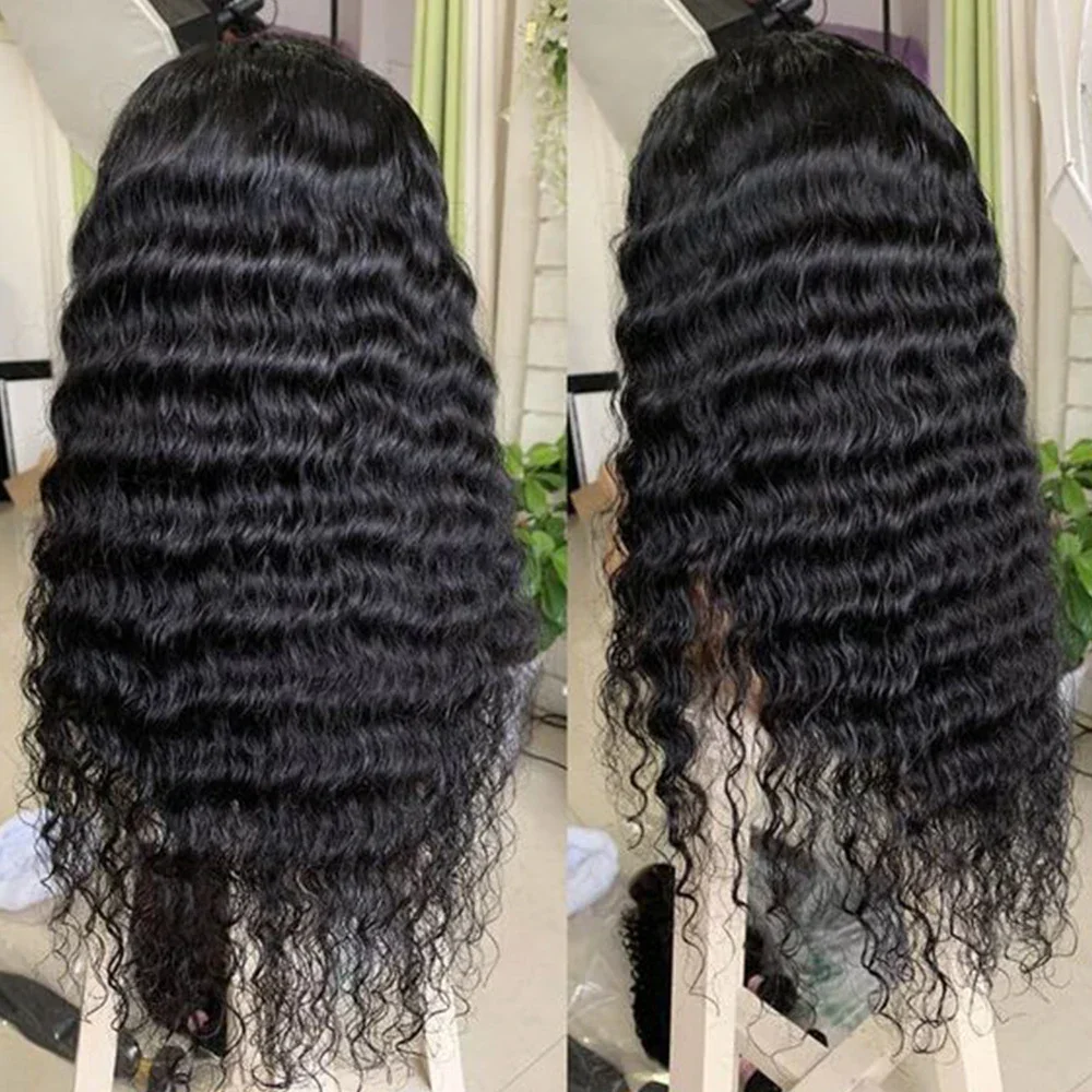 New Glueless Wigs Deep Wave Curly Human Hair Easy Go Pre-Cut 5x5 6x4 Lace Closure Human Hair Wig Kinky Curly Lace Wigs MYLOCKME