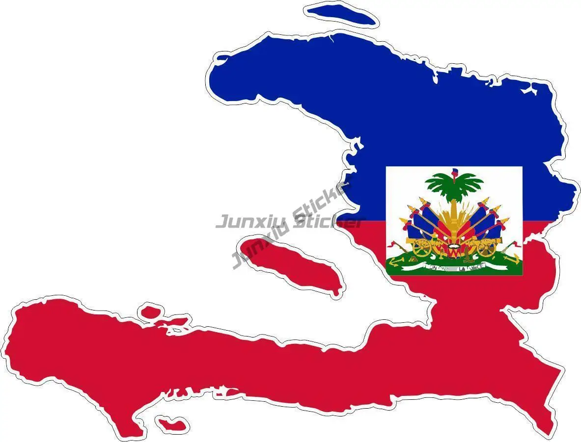 

Sticker car moto map flag vinyl outside wall decal macbbook haiti Bumper Guitar Truck Window Anti Scratch Exterior Parts Decor
