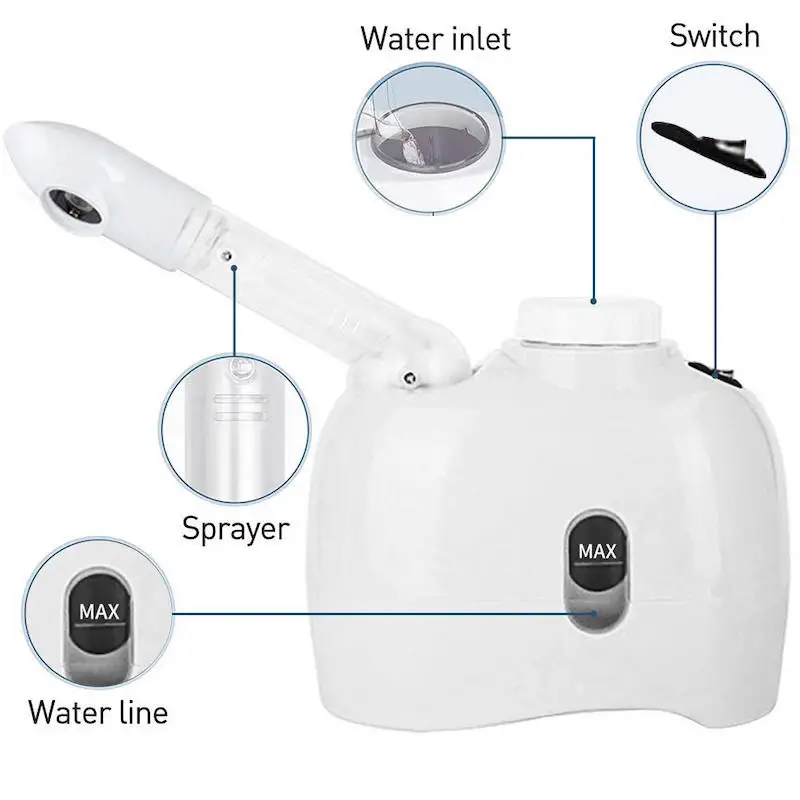 Stoom Warme Nevel Luchtbevochtiger Gezichts Hydrotherapie Hydraterende Masker Stomer Gezichts Hydraterende Huidverzorging Tool