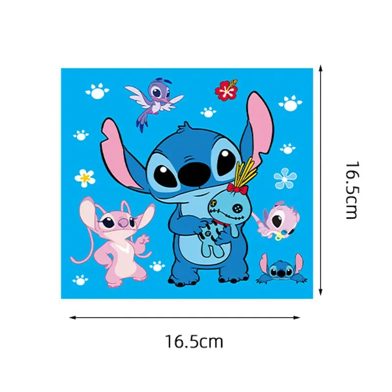 Kawaii Anime Angle Stitch Guardanapos, Louça Infantil, Imprimir Guardanapos de Jantar, Decoração Baby Shower, Birthday Party, 20Pcs, Lote